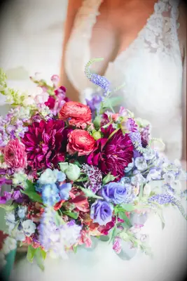 Jewel-Tone Bouquet with Roses