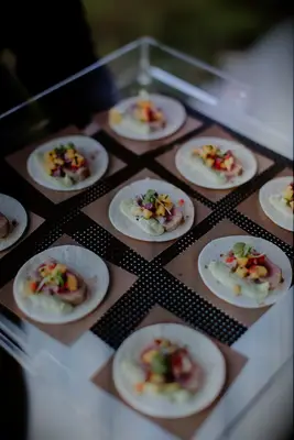 Mini tacos on flour tortillas for your wedding reception food ideas