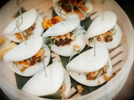 Steamed bao for your summery wedding reception