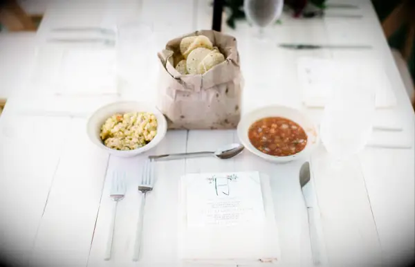 Tortilla chips and salsa for your outdoor summer wedding reception