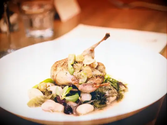 Quail and mushroom wedding main course dinner options