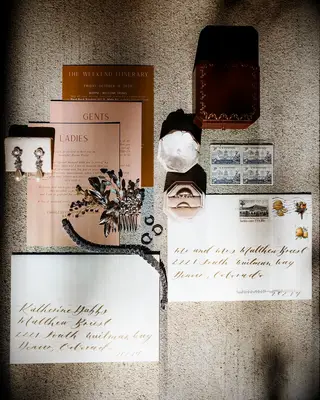A gorgeous stationery suite for a vintage-inspired wedding.