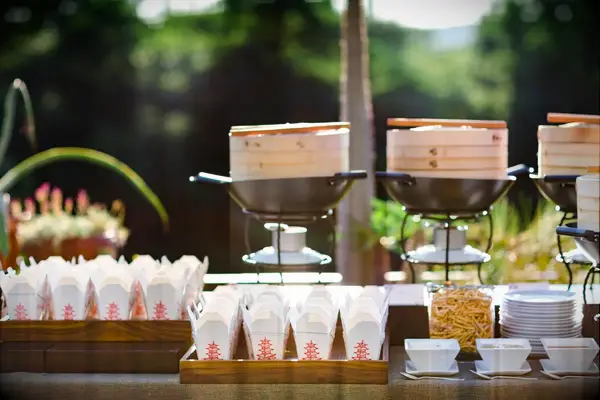 Dim Sum Station at Cocktail Hour idea