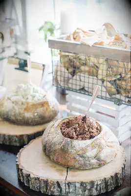 Bread Bowl Buffet With Dips