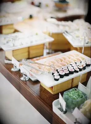 Sushi Bar wedding buffet ideas