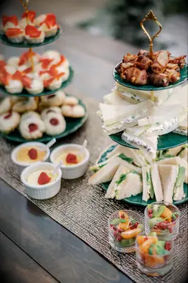 High-Tea Themed Wedding Buffet Idea