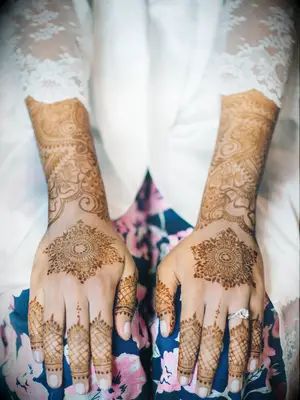 Bridal henna tattoo by Pearl Paper Studio