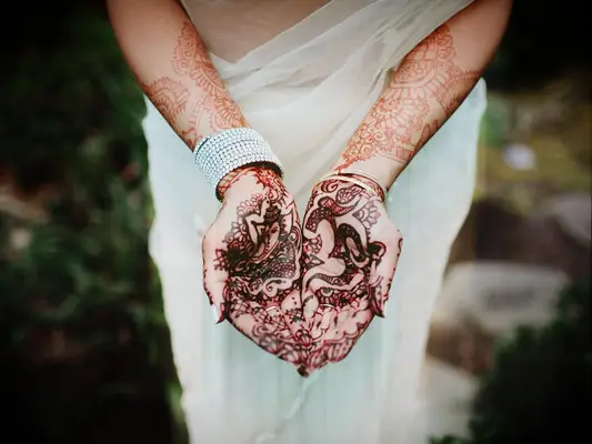 Palm and arm wedding henna designs by Kaytee Lauren, LLC