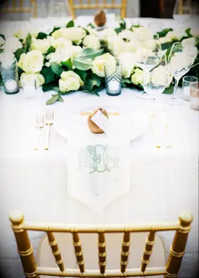 Pear wedding place card idea