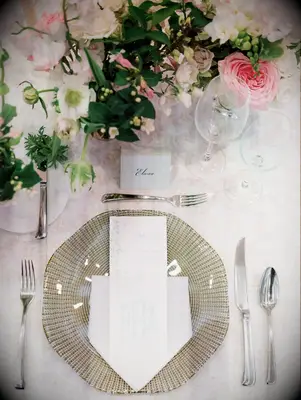 Patterned Wedding Place Card Idea