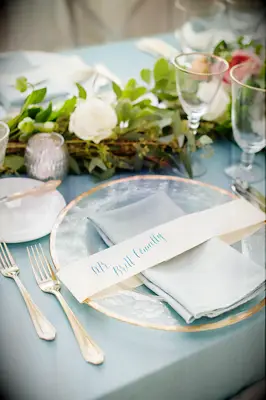 Belly Band Wedding Place Card