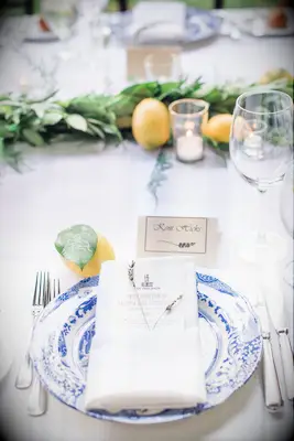 Lavender wedding place card idea