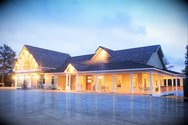 Countryside b&b at dusk