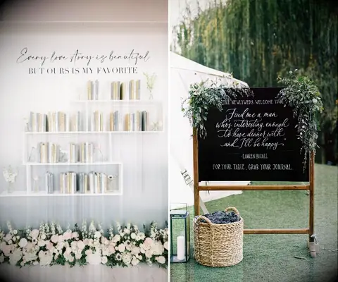 Wedding reception sign quotes