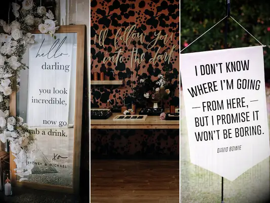 Wedding Dance Floor and Photo Booth Quote Ideas