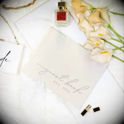 Elegant photo guest book