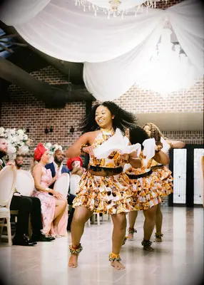 Dance performance at Nigerian wedding