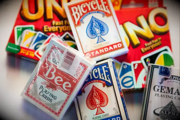 Various card games for wedding