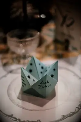 Cootie catchers wedding game