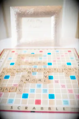 Scrabble wedding game
