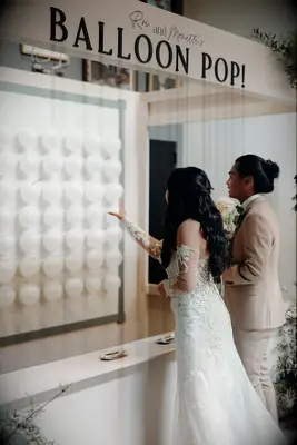 Balloon pop wedding game