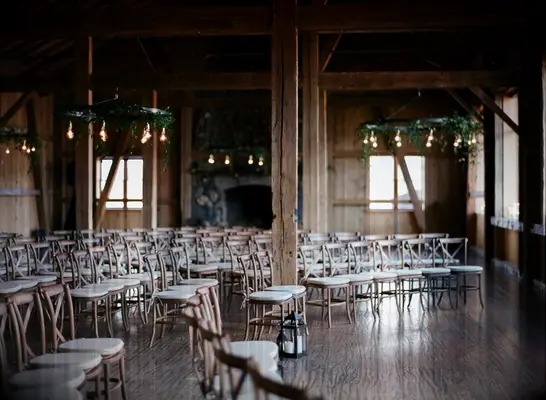 Cozy Ceremony Seating barn wedding idea
