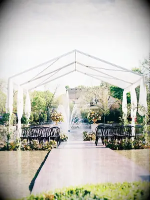 Clear Top Tent Wedding Ceremony
