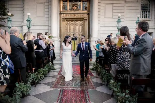 Antique Mismatched Rugs Decorated This Vintage Wedding Ceremony