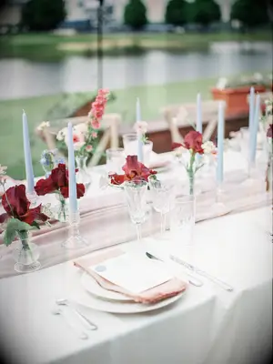 Light Blue Taper Candles