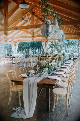 Pale Blue Sheer Table Runner