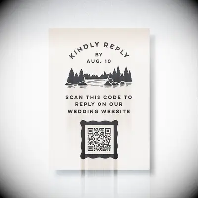 Online wedding RSVP card