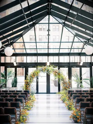 Shades of Green and Gold Arch