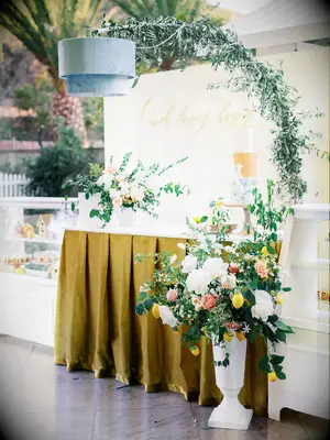 Wedding Dessert Flower Display