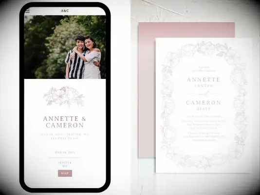 wedding invitation wording example