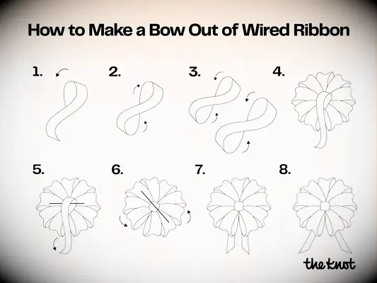 How to make a bow out of wired ribbon
