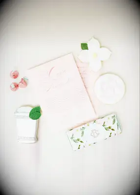 Wedding program expressing gratitude