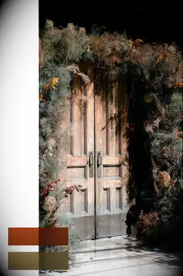 Maroon and brown fall wedding colors