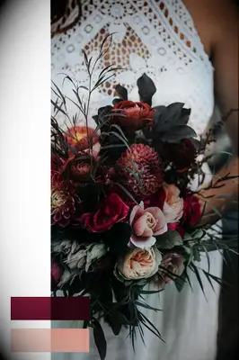 Amethyst and blush fall wedding colors