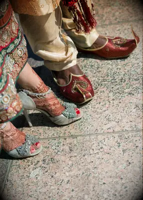 Wedding shoes at Indian wedding