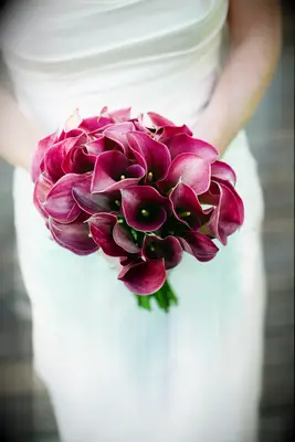 Fuchsia Calla Lily Bouquet Inspiration