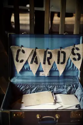 Suitcase Wedding Card Box