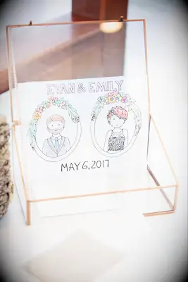 Artistic Custom Wedding Card Box Idea