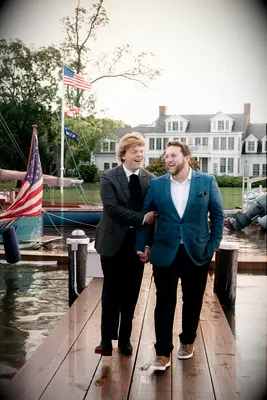 Preppy nautical engagement photoshoot