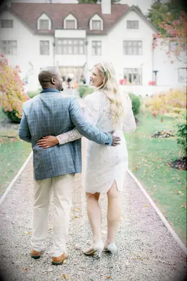 Engagement photos beside your engagement party venue