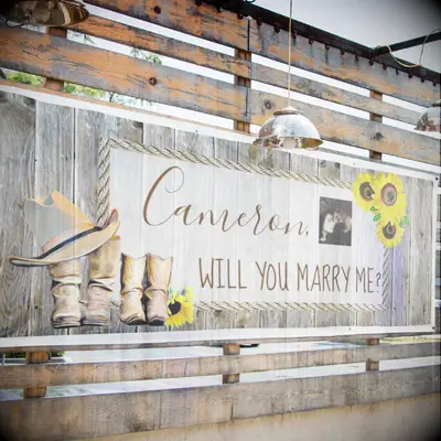 Will you Marry Me Romantic Proposal Sign