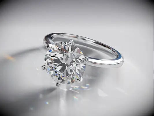 Moissanite wedding band