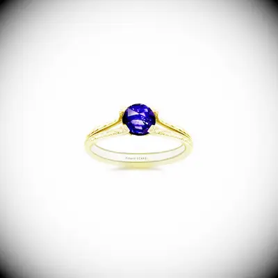 Piper Sapphire sapphire and gold engagement ring