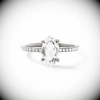 Black gold diamond engagement ring, engagement ring trends