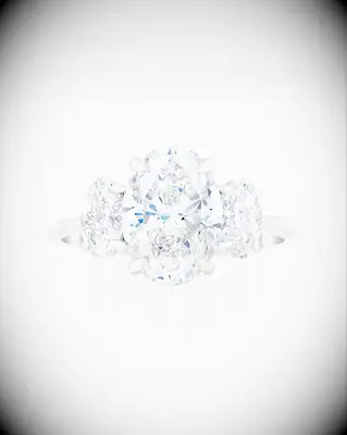 Multi-stone diamond engagement ring, 2025 engagement ring trends