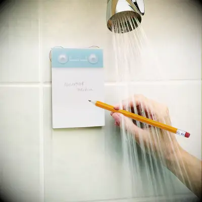Waterproof shower notepad for unique proposal decoration